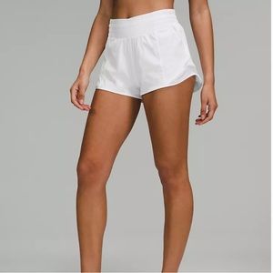 White LuluLemon Shorts